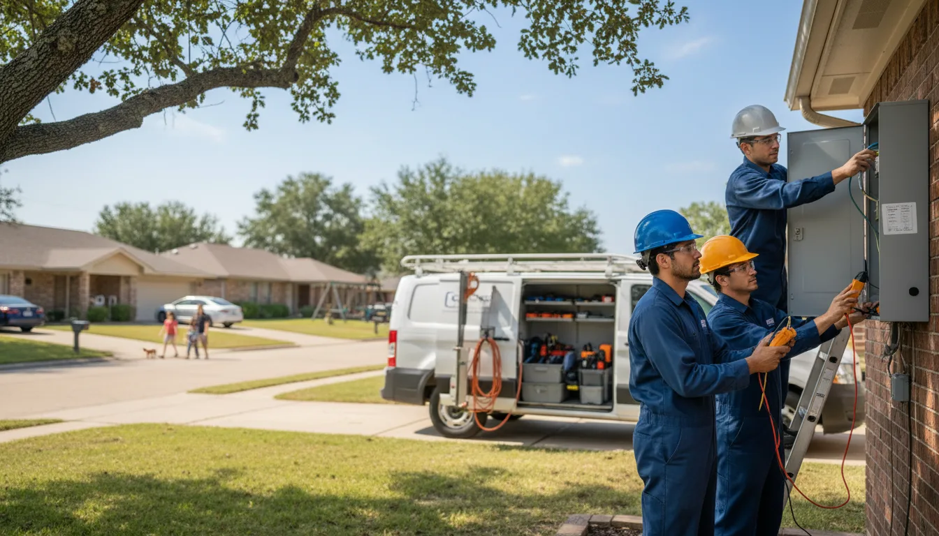 Certified electrician providing emergency electrical services in Mooreland, OK